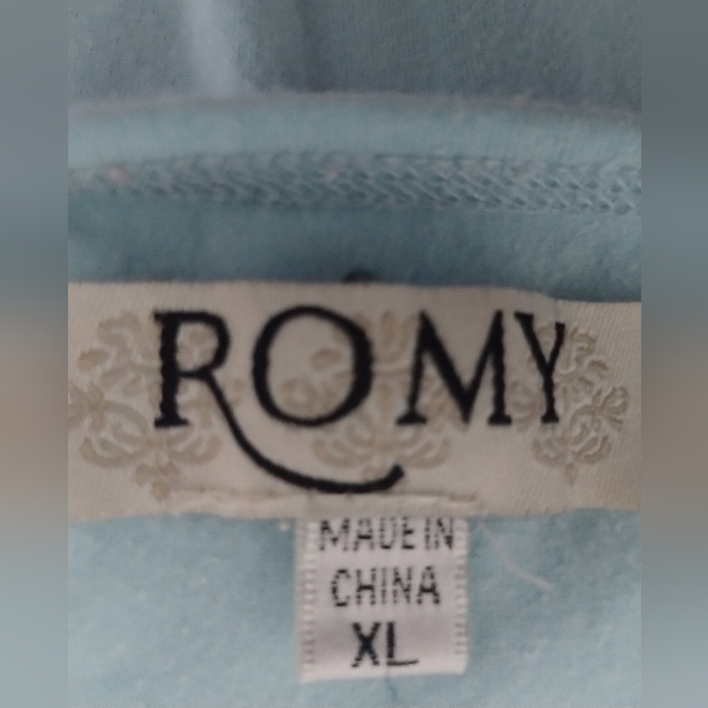 Romy Baby Blue Short Sleeve Top, XL - Picture 5 of 5